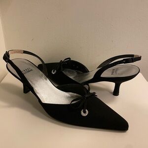 Stuart Weitzman kitten heel sling backs